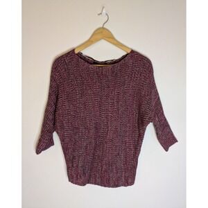 Calvin Klein Jeans Sweater Petite Cotton Knit Batwing Dolman Sleeve Retail $79